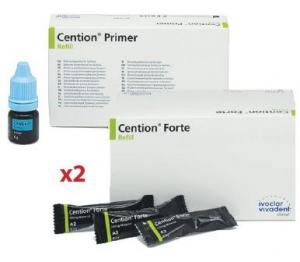 2 x Cention Forte Refill Capsule 50x0.3g A2 + 1 x Cention Primer Refill 1x6g*